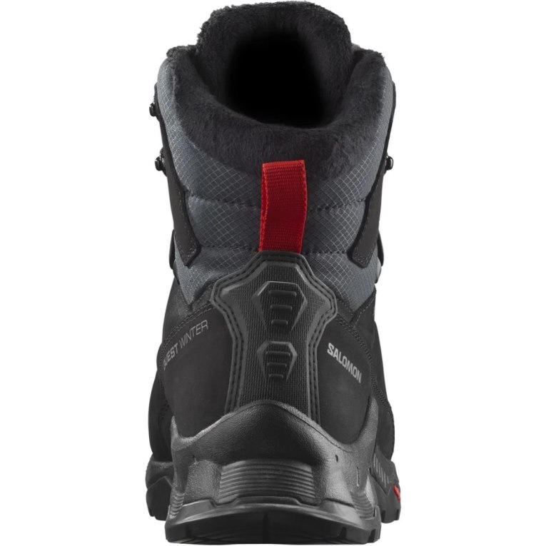 Botas de Invierno Salomon Quest Invierno Thinsulate Climasalomon Impermeables Mujer Negros | MX QEAJ645